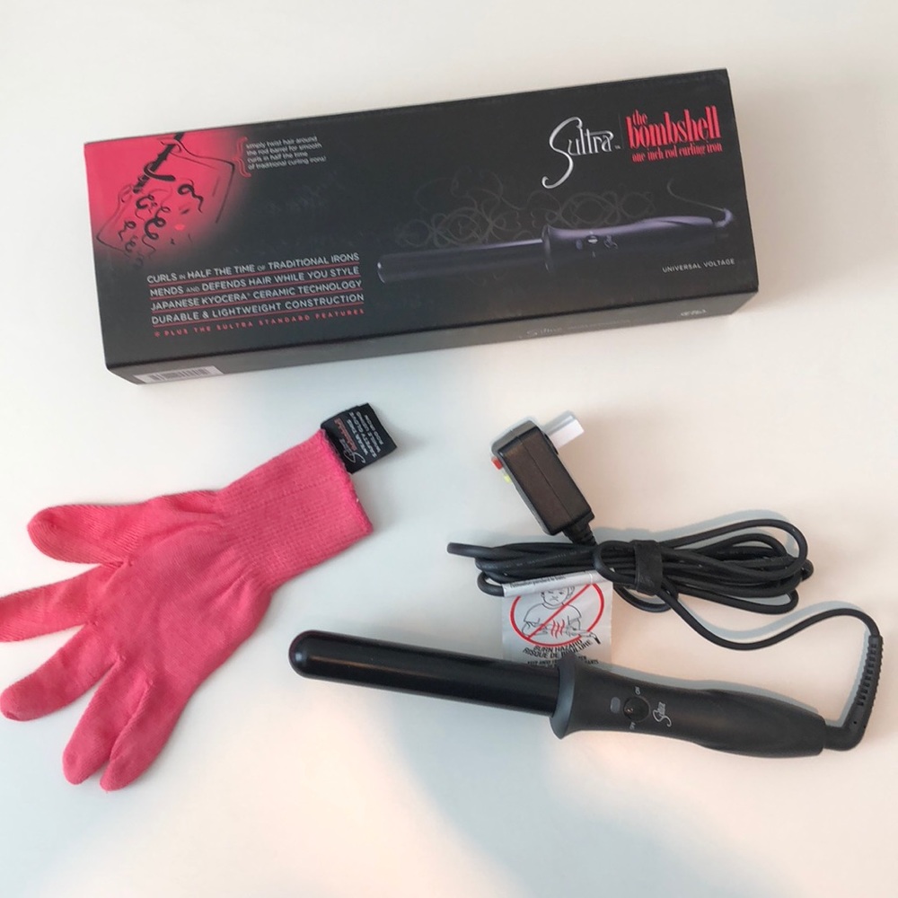 Sultra 1” rod curling iron “The Bombshell”